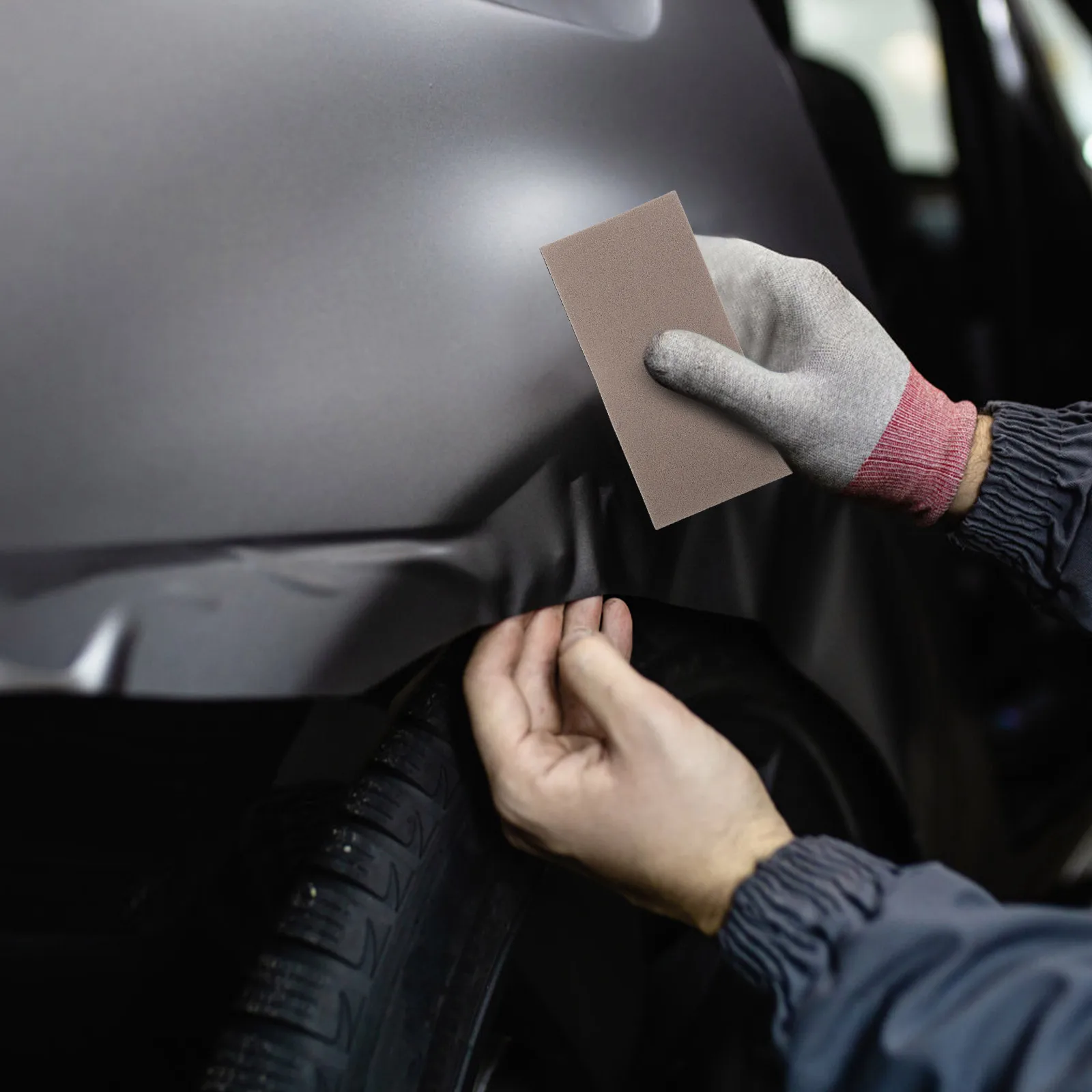 

Car Scraper Replacement Interior Fiber Patch Film Longlasting Car Modification Wrap Sticker DIY Automotive Interior Trim