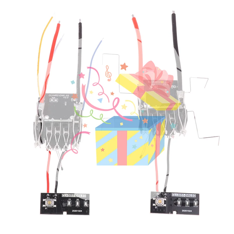For DCB200 20V Power Tool Plastic Shell Protection Board Li-Ion Battery PCB Charging Protection Circuit Board For 21700