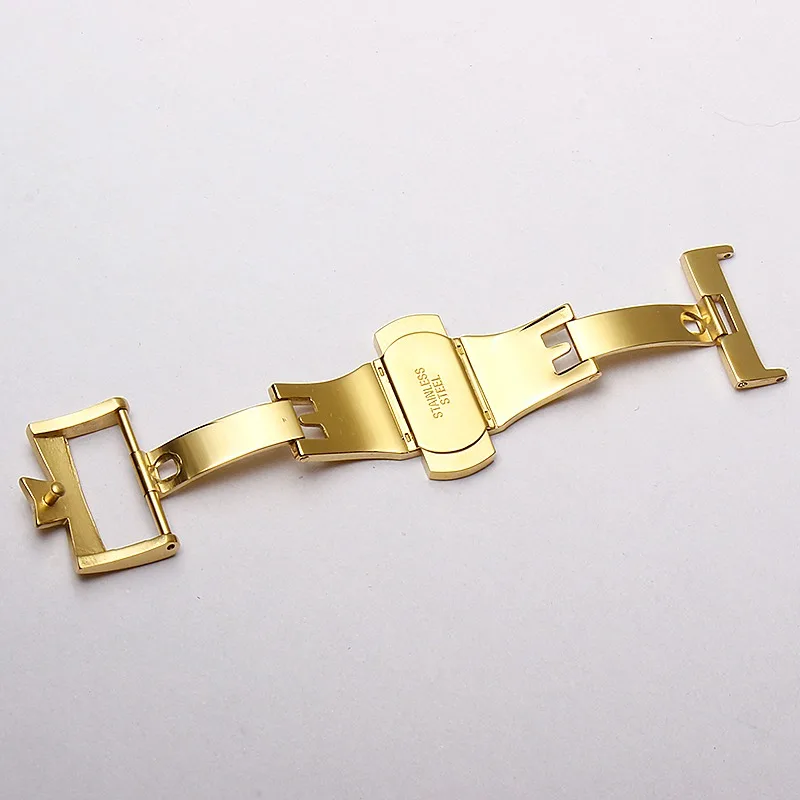 Watch Clasp For Vc Constantin Vacheron ConstantinWatch Strap Buckles  18mm Silvery Needle Buckle Double Press Butterfly Buckle