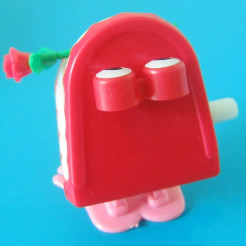 Mini für Baby Kunststoff Babbling Prothese Gehen Zähne Form Wind Up Uhrwerk Zähne Rose Uhrwerk