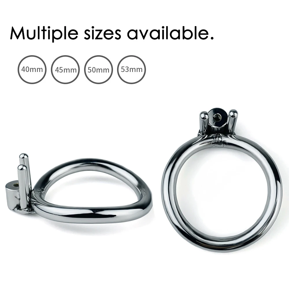 Sissy Stainless Steel Chastity Cage DIY Combination Detachable Dildo Head Negative Cock Ring Urethra Adult Games Sex Toy for Man