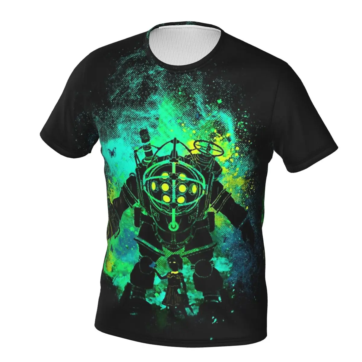 My Protector O Neck Polyester TShirt Bioshock Jack Game Original Thin T Shirt Men Tops New Design