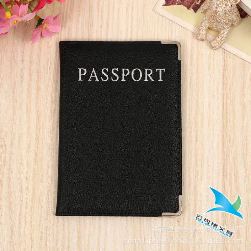 1 قطعة حامل جواز السفر العالمي بولي Leather الجلود متعددة الوظائف محفظة سفر غطاء جواز السفر حافظة كم واقي بلون