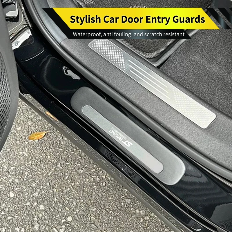 Car Threshold Protection Strip Scratch-resistant Door Decorative Trim Stickers For Ford ST Escape S-MAX Galaxy Fusion Everest - view 5