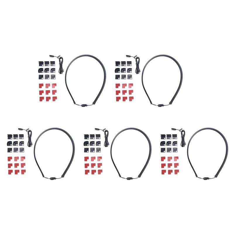 

5X PHANTEKS M5 Световая полоса ARGB Неоновый корпус компьютера Украшение Светодиодная лента 5 В 3-контактный разъем AURA 550 мм