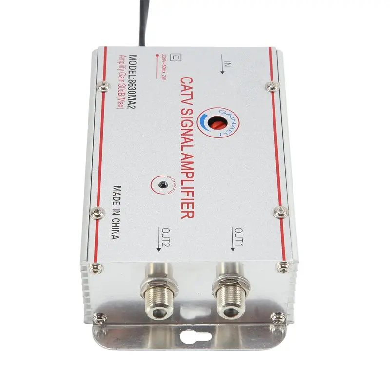 Home TV Equipment 8630MA2 30Db Cable TV Splitter Amplifier Digital TV Antenna Signal Booster 45Mhz To 860Mhz EU Plug Highly Reco