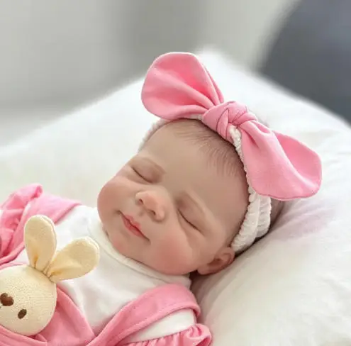 48CM Full Body Vinyl Cloth Body Baby Reborn Pascale Realistic Lifelike Doll 3D Skin Multiple Layers Painting with Visible Veins
