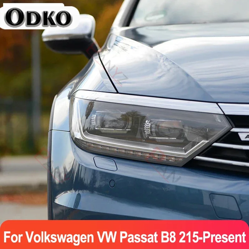 

2 PCS Car Headlight Protective Film Transparent Sticker TPU Sticker For Volkswagen VW Passat B8 2015-Present
