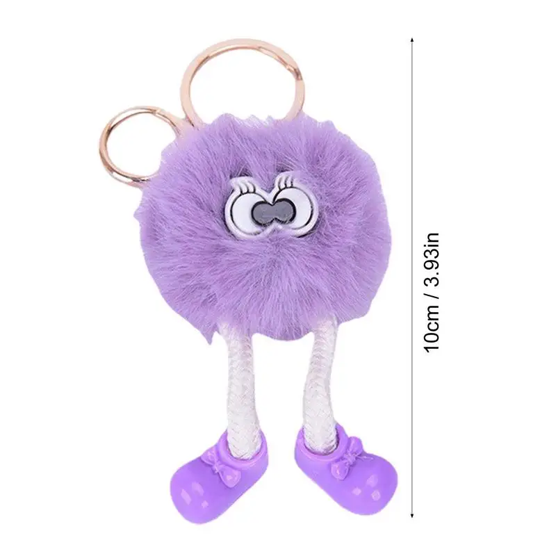 Plush Keychain For Backpack Keyring Accessories Backpack Keychain Cute Doll Cartoon Figure Fluffy Plush Decorative Keyring