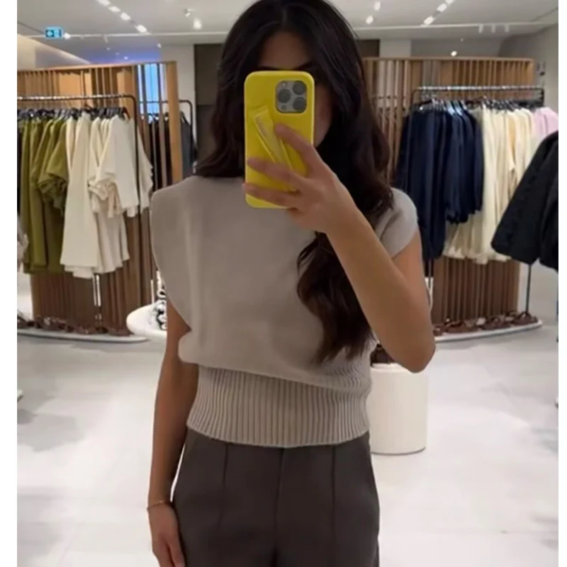 2026 delle nuove donne maglione lavorato a maglia camicetta chic O-collo elegante moda pullover maglione chic gioventù vacanza Joker camicetta lavorata a maglia Top