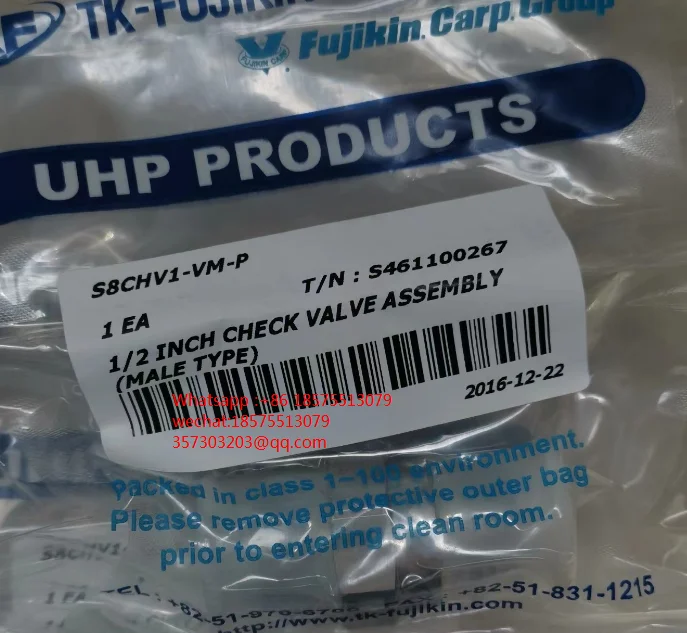 Für TK-FUJIKIN S8CHV1-VM-P 1/2MVCR Rückschlagventil 1 Stück
