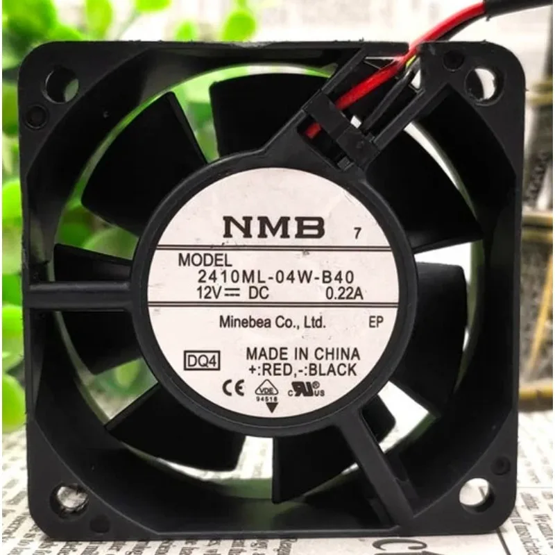 

Новый охлаждающий вентилятор для NMB 2410ML-04W-B40, 12 В, 0,22 А, компьютерный вентилятор с двойным шариком, 6025, 6 см, 60*60*25 мм