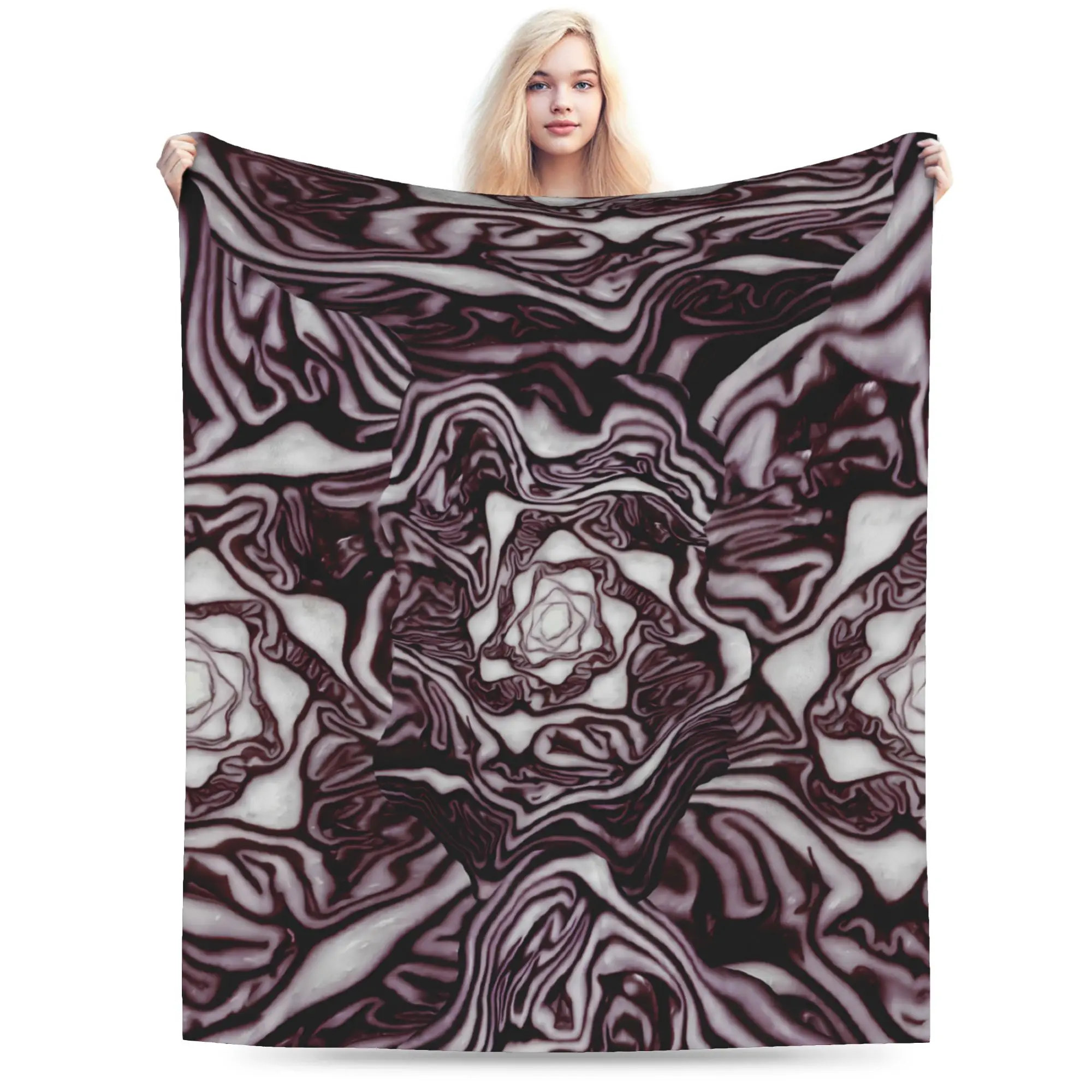 Warm Blanket Child Airplane Travel Cabbage Pattern Throw Blanket  Flannel Bedspread For Living Room Fashion Sofa Bed Cover
