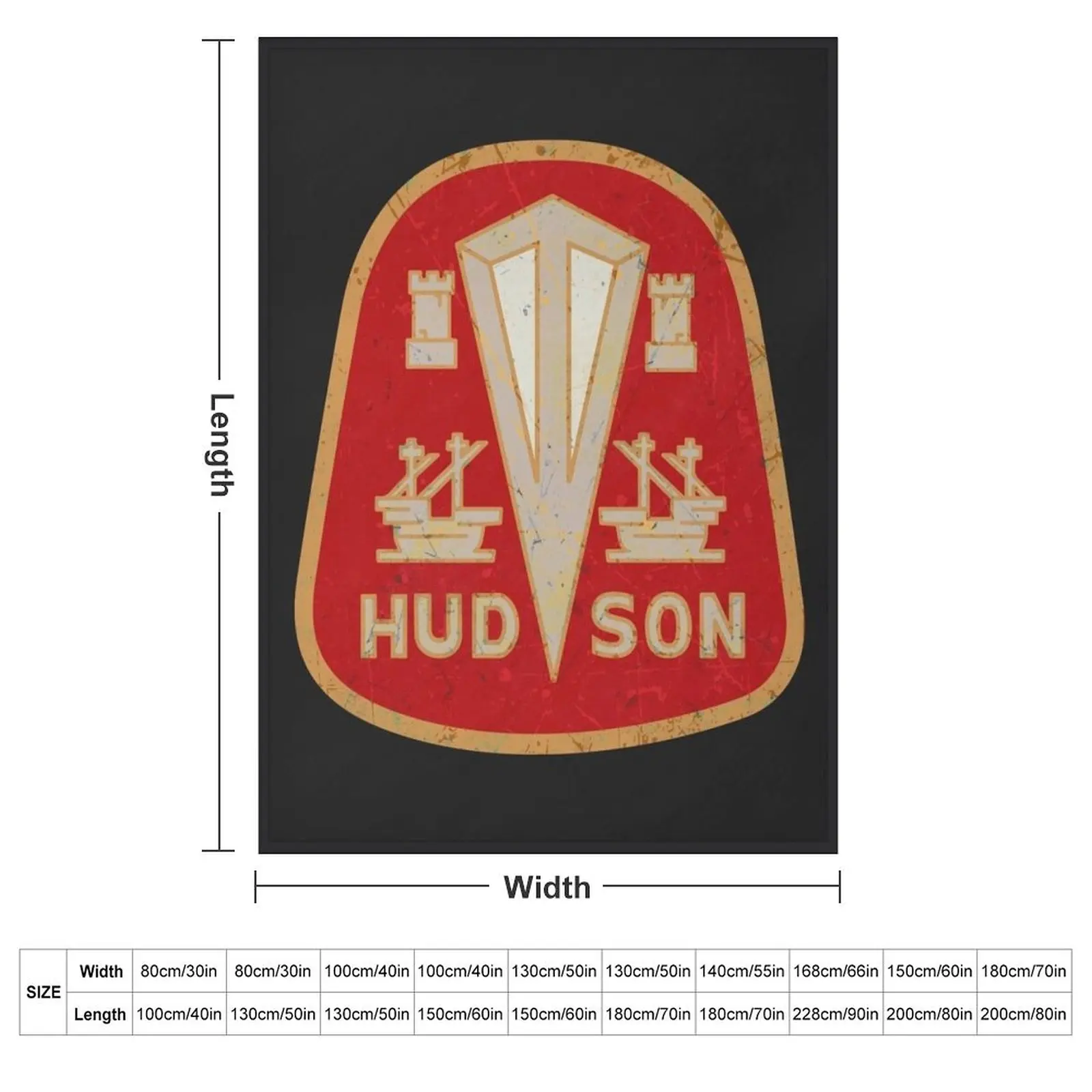 Hudson American Motor Corporation Throw Blanket couch cozy soft plush fuzzy picnic outdoor blanket