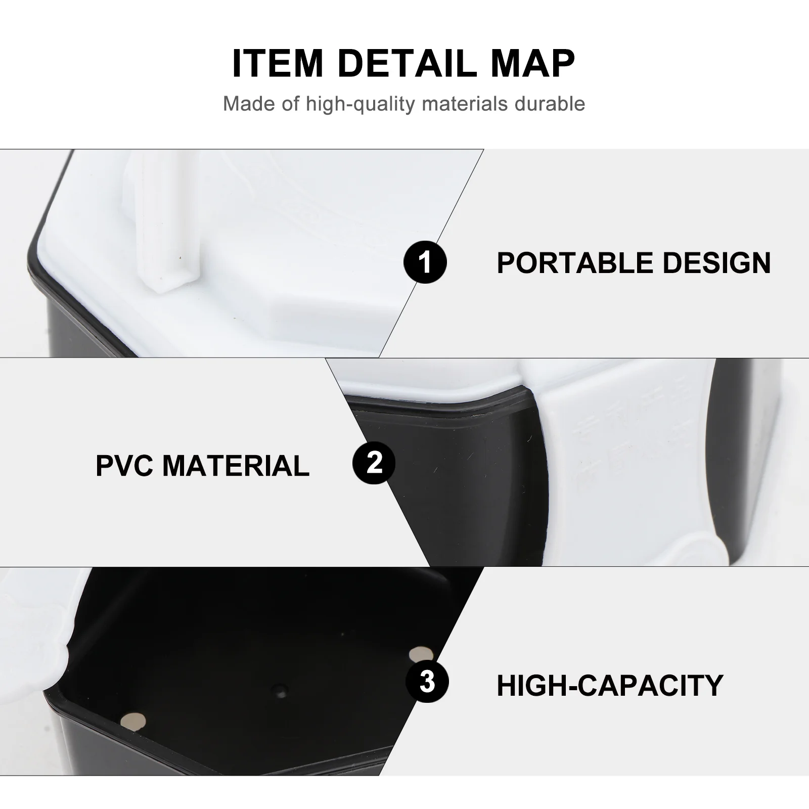 

1pc Go Bowl Portable Pieces Container Black White Large Capacity Storage Can For Outdoor Chess Supply Chess Stones Jar