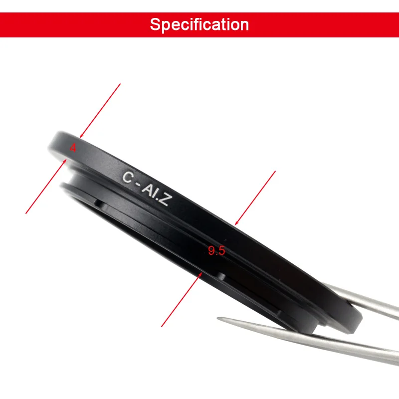 محول C-NZ لعدسة CCTV ، حامل C ، nyncon Z6 ، Z7 ، Z5 ، ZF ، Z50 ، Z30 ، كاميرا ZFC