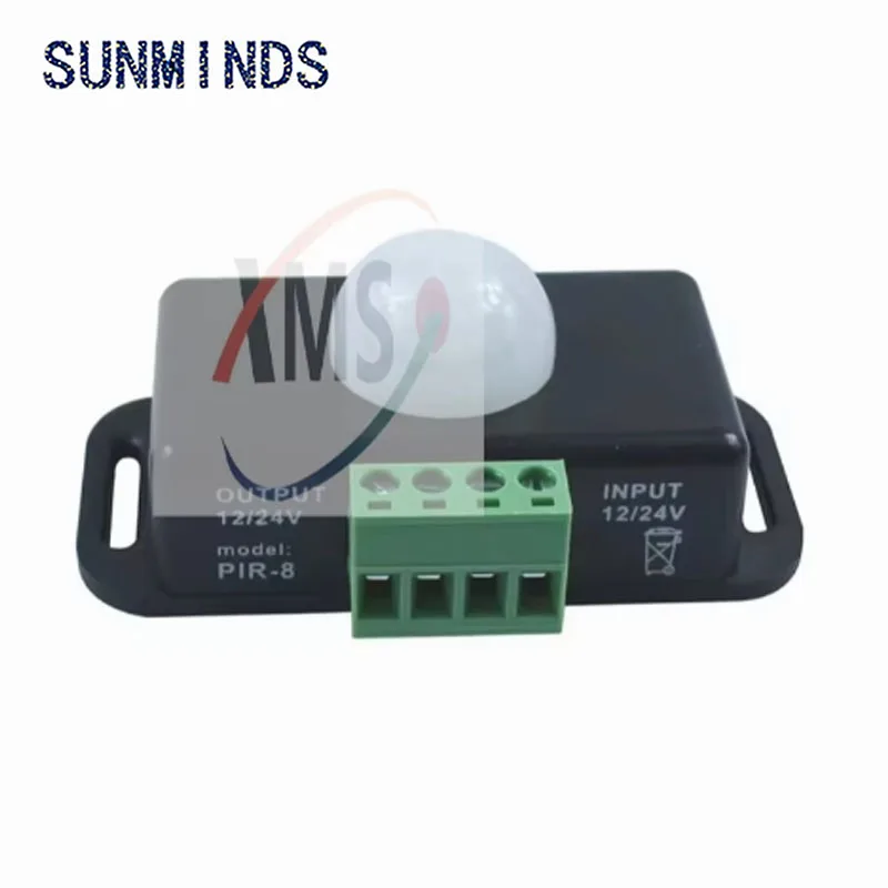 10PCS DC 12V 24V 8A Automatic Adjust PIR Motion Sensor Switch IR Infrared Detector Light Switch Module for LED Strip Light Lamp
