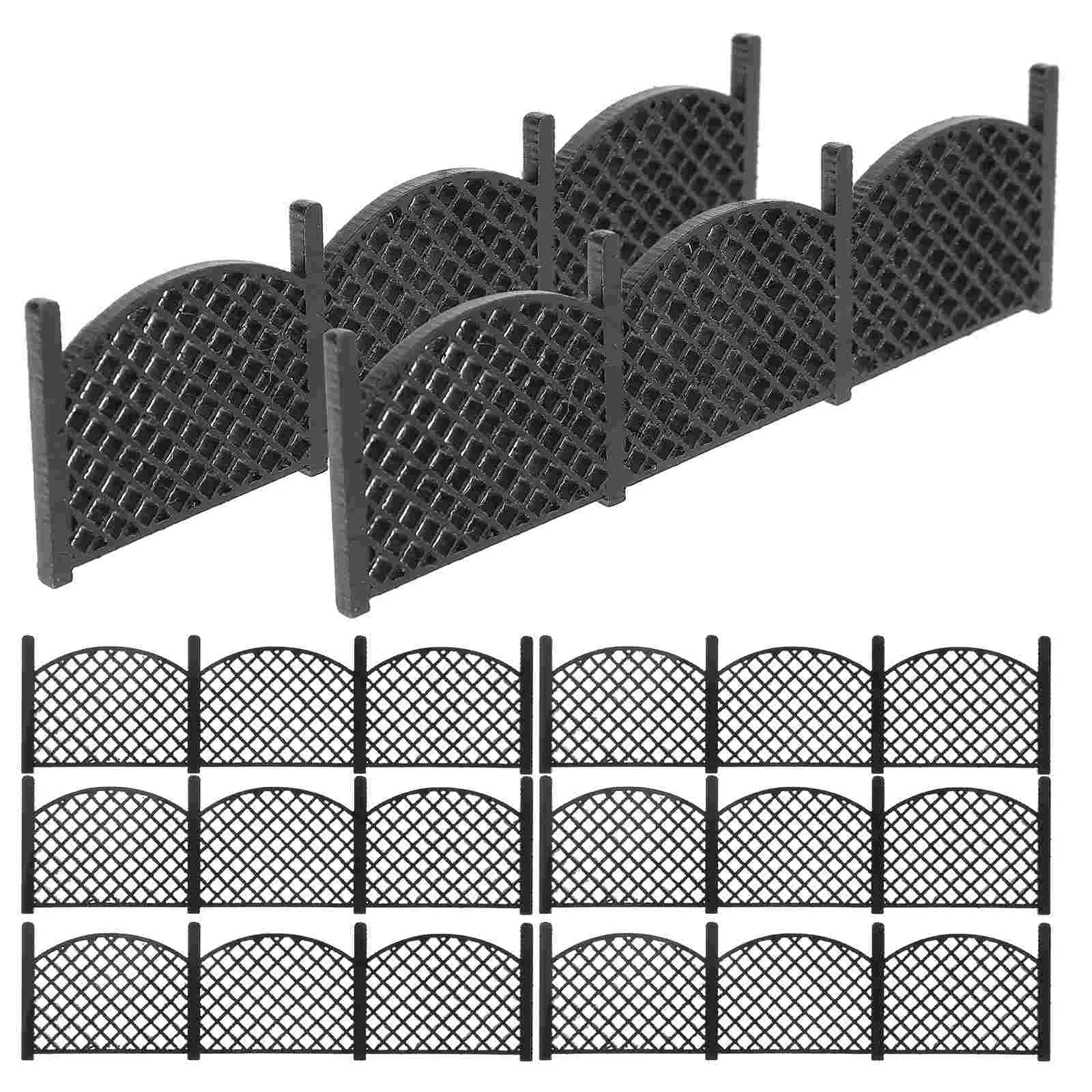 8 Pcs Animals Retro Railing Model Decorative Fence for Micro Landscape House Mini