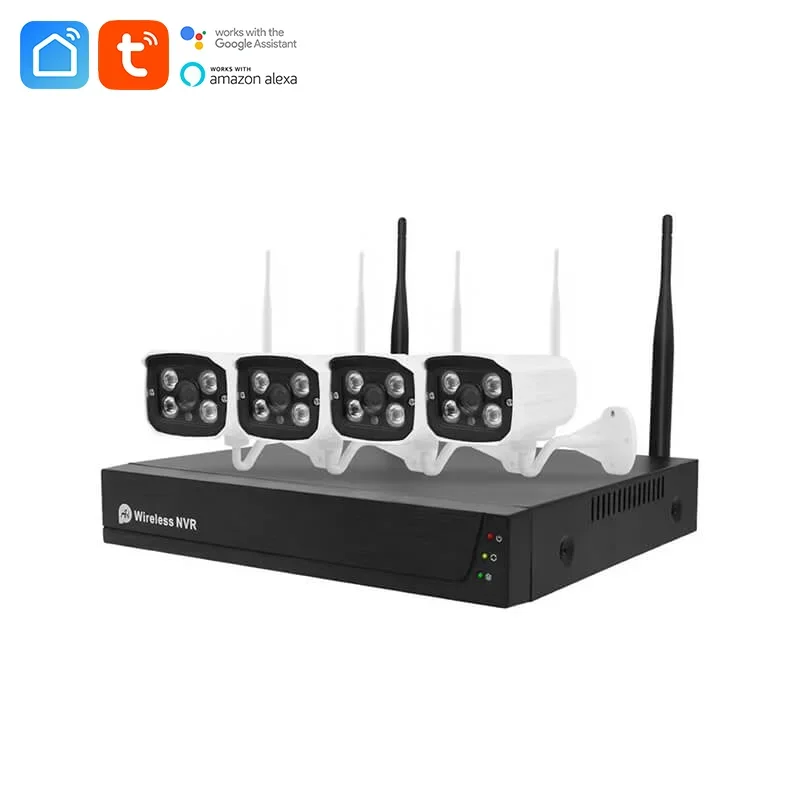 2mp 2.4g wifi surveillance camera auto tracking ptz ip network camera digital video recorder nvr wireless kit