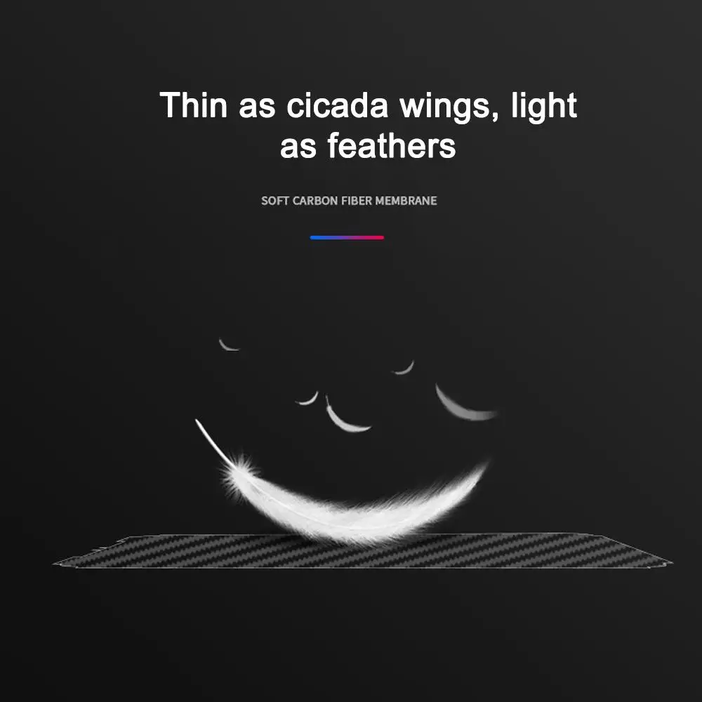 For Samsung Galaxy Tab S9 S9 Plus S9 Ultra Carbon Fiber Pattern Protective Fall Prevention Film Accesories