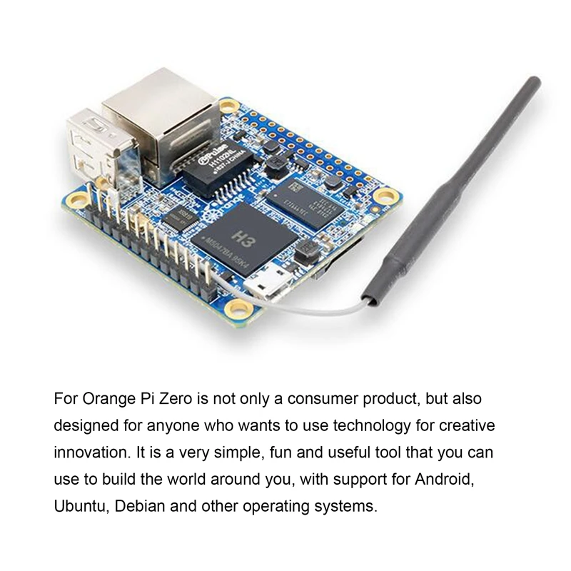 For Orange Pi Zero Allwinner H3 ARM Cortex-A7 Quad-Core 256MB Memory Computer To Compile Android Linux Development Board