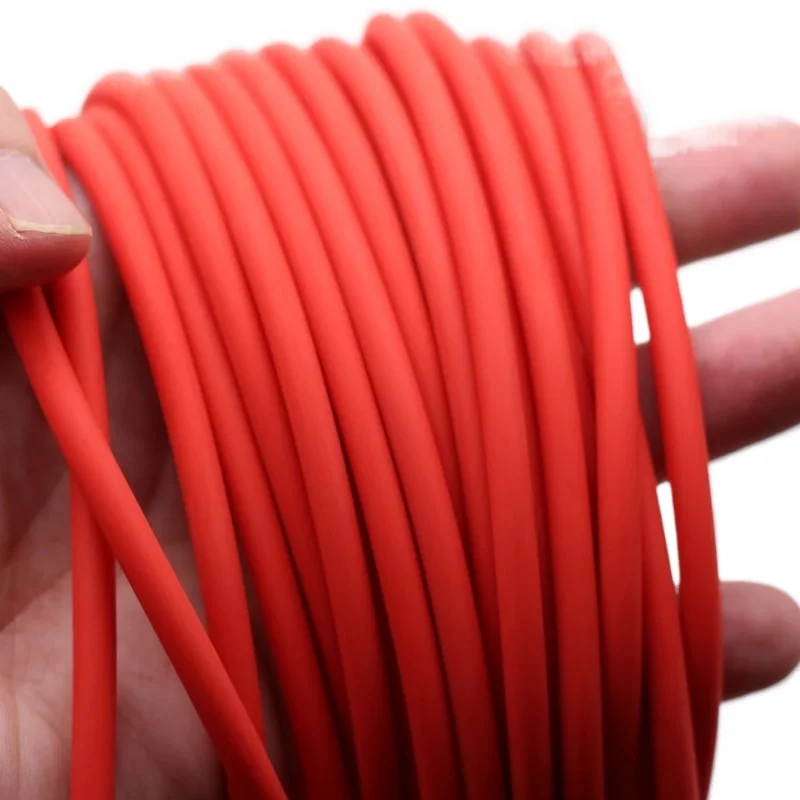 Новые товары для рыбалки, 5/10 метров, красная рыболовная веревка, диаметр 5,5 мм, высокая твердая эластичная резиновая лента, эластичная веревка для рыбалки, подарок