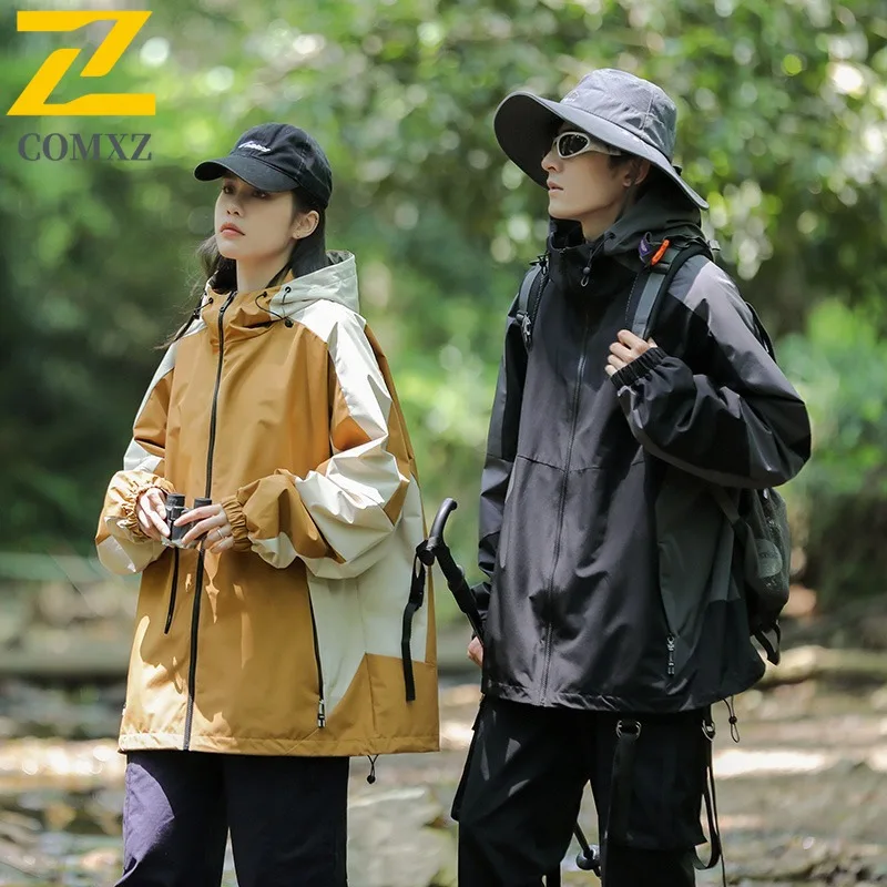 

COMXZ Мужская Chaqueta Classic 2025, износостойкая водонепроницаемая ветрозащитная уличная верхняя одежда для бега нахлыстом, рыбалки и охоты, новая куртка