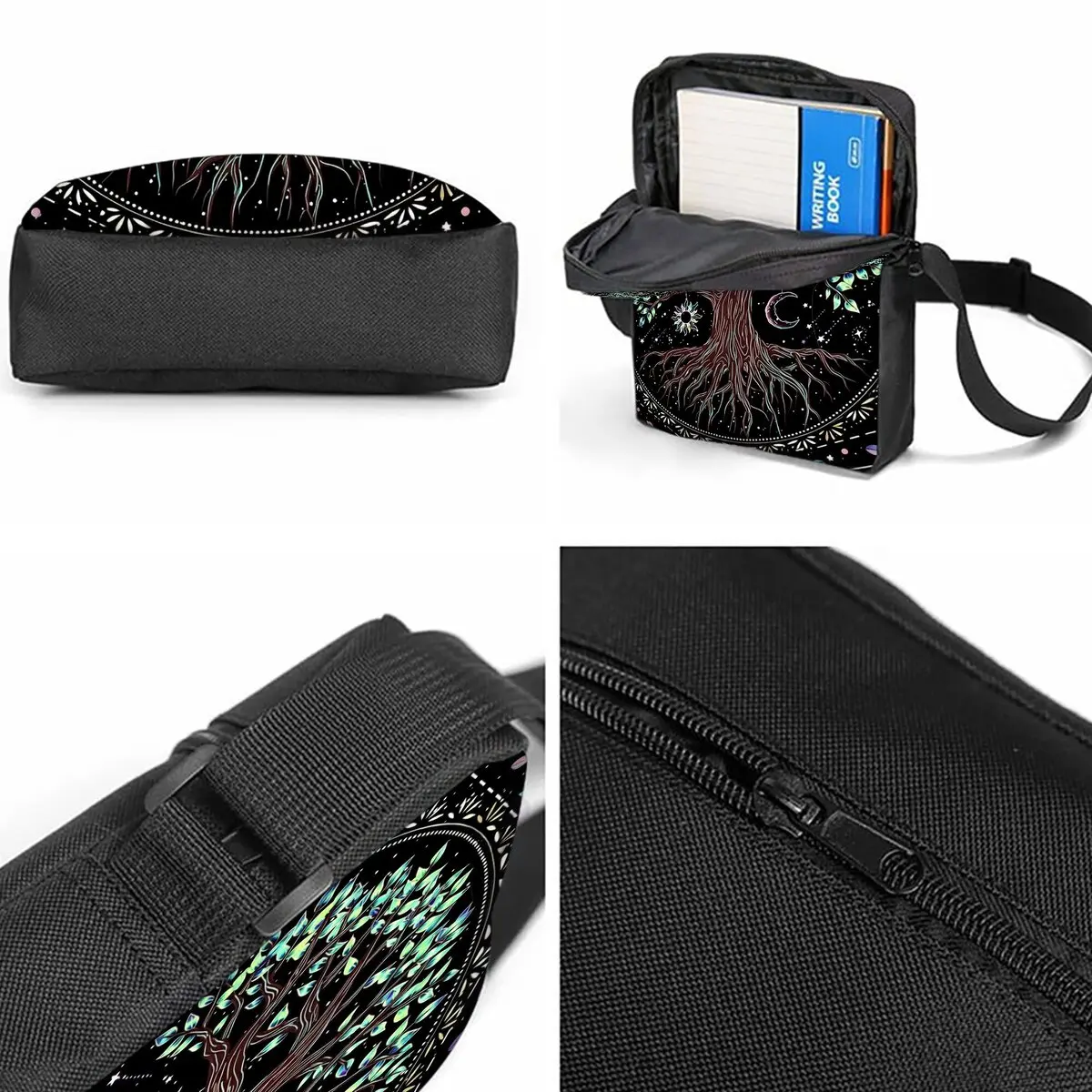 Tree Of Life Print 3Pcs/Set Backpack with Messenger Bag ,Pencil Bags for Boy/Girl Best Gift Cartoon Student School Bags