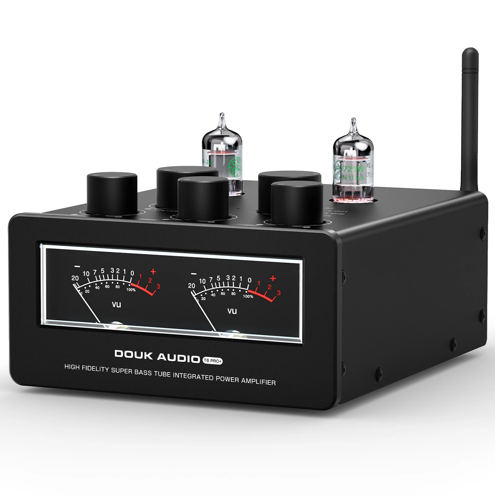 Douk Audio T6PRO HiFi JAN5725 Wzmacniacz lampowy Bluetooth TPA3255 Wzmacniacz mocy z miernikiem VU 300W+300W — zdjęcie produktu 7