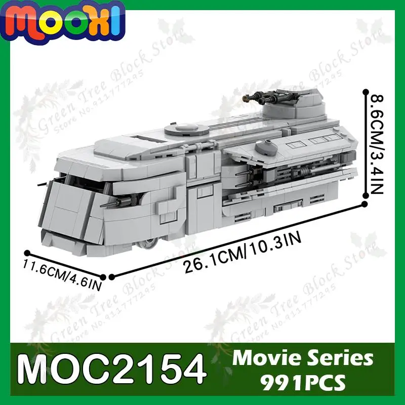 MOC2154 991PCS Movie Imperial Armored Vehicle MOC Building Blocks DIY Interstellar Maraudered Model Assemble Brick Toys For Kids