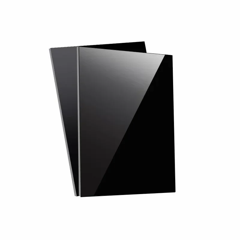 1PC Bright Black Acrylic Plexiglass Sheet Glass Acrylic Board Home DIY Plastic Plate Materials Home Decor Display Stand