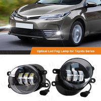 LED Fog Light For Toyota Corolla Camry Yaris RAV4 Prius CHR Hilux Lexus DRL Daytime Running Lights 3.5 Inch White Yellow