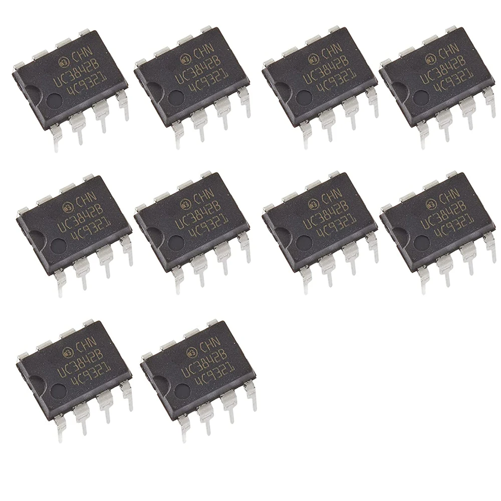 10pcs UC3842B UC3842AN UC3843B UC3843AN UC3844B UC3845B UC3845AN High PWM Current Mode Controller 1 A, 8-Pin DIP/SOP