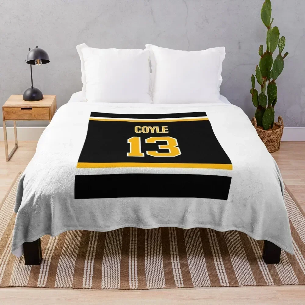 Charlie Coyle Jersey Throw Blanket Retros bed plaid Sofas Blankets