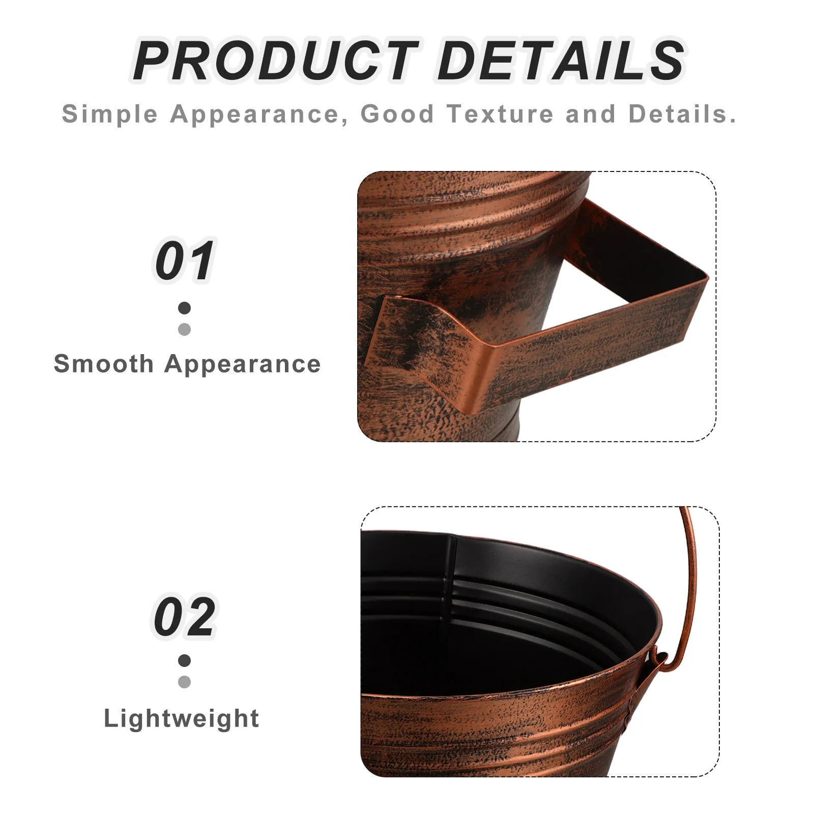 Ash Bucket for Log Burner Iron Fire Bucket with Lid Ergonomic Handle Fireplace Ash Collector Metal Coal Storage Bin Fireplace