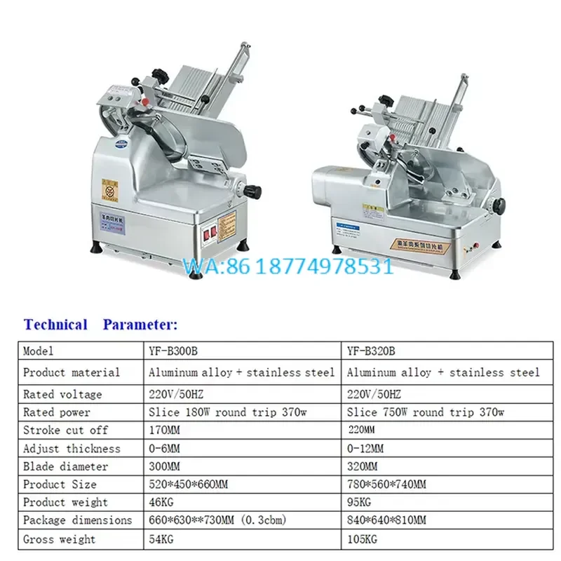 Wmwmnu New Commercial Meat Cutting Equipment Full Automatic Industrial Stainless Frozen Meat Slicer