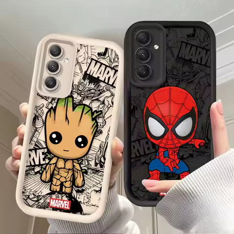 Marvel Spiderman Groot Case For Samsung Galaxy A54 A05 A05S A34 A24 A14 A53 A33 A23 A13 A52 A52S A32 A22 A12 A71 A51 A31 A50