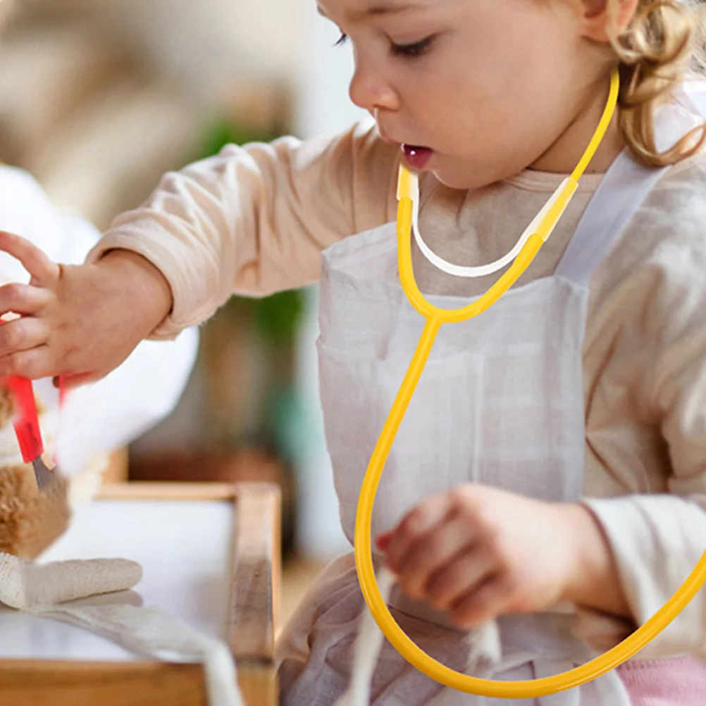 3pcs Kids Stethoscope For Toddlers Pretend Play Doctor Role Play Set Hospital Simulation Classroom Halloween Costume Cosplay