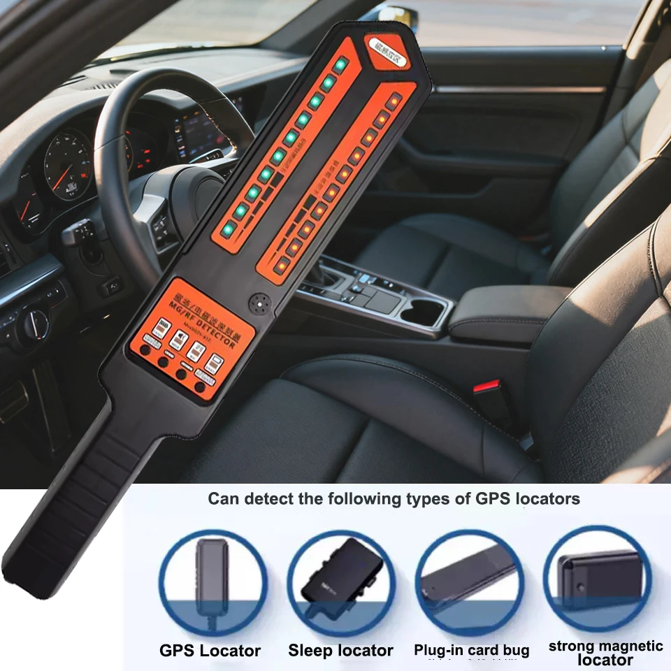 

Professional Hidden GPS Signal Detector,Anti-Location Tracking,10m Range,Detect Wireless Signals for Car/Hotel Privacy Security
