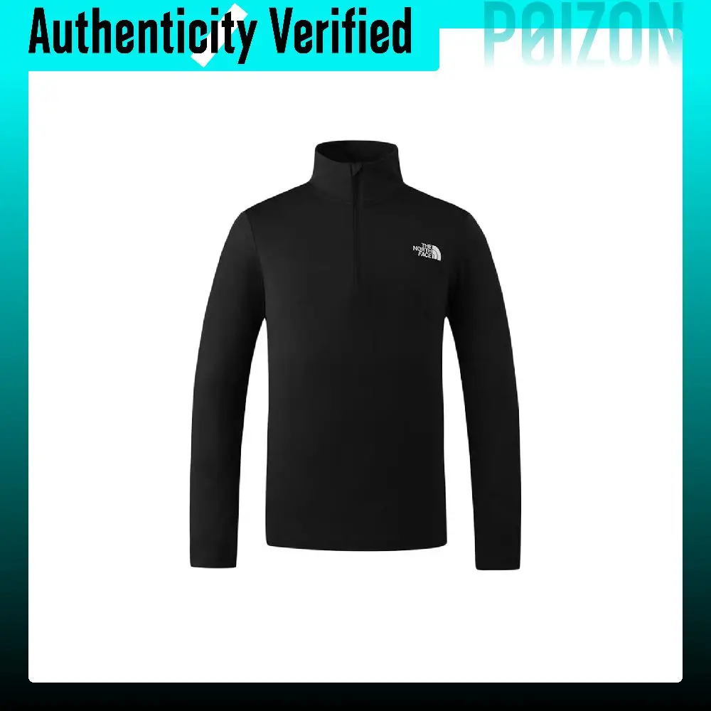 THE NORTH FACE Quick-Dry T-Shirts Men's JK3/Cosmic Black Stand Collar Thin NF0A8KGM-JK3