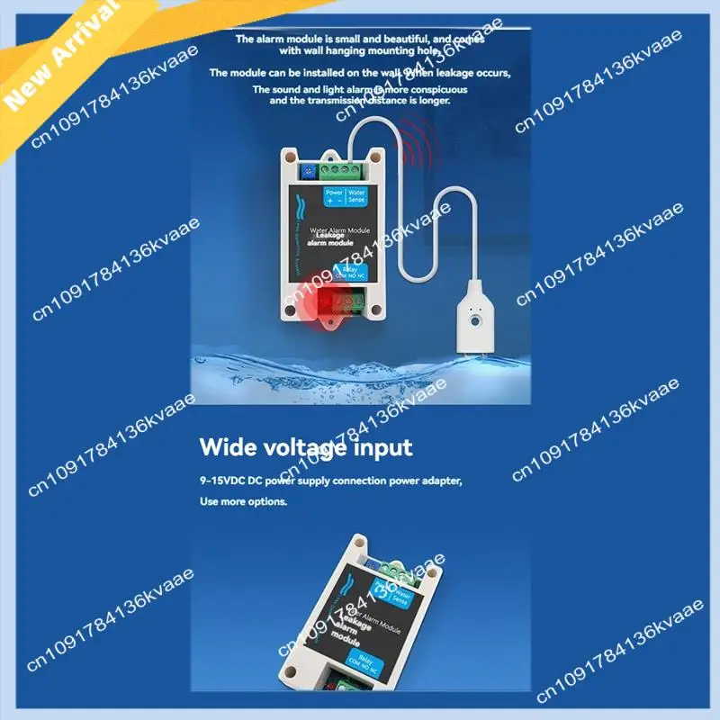 M01K Water Leakage Automatic Shutoff Valve Alarm Water Immersion Sensor Module Cable Household Overflow Alarm Module