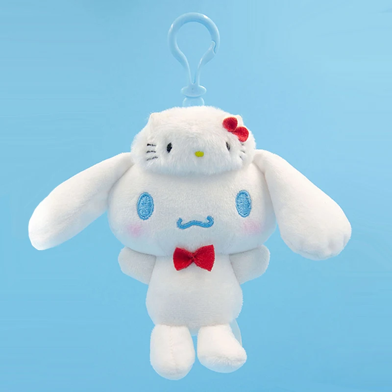 13cm Anime Plush Kuromi Cinnamoroll My Melody Sanrio KT Hat Series Small Pendant Fashion Boutique Doll Plush Dolls Kids Gift Toy