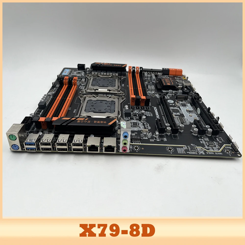 X79 8D For HUANANZHI X79 Motherboard Dual CPU LGA 2011 DDR3 E-ATX Motherboard