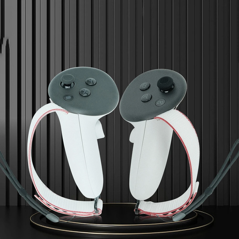 مجموعة ملحقات الواقع الافتراضي، مجموعة استبدال غطاء البطارية، أشرطة نشطة قابلة للتعديل، أغطية عصا التحكم لمقابض وحدة تحكم Meta Quest 3 VR