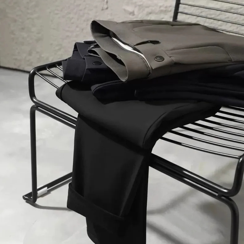 

Waterproof Oil-resistant High-end Men's Casual Busin Pants Autumn New Arrival Four-layer Technology Straight Leg Trousers