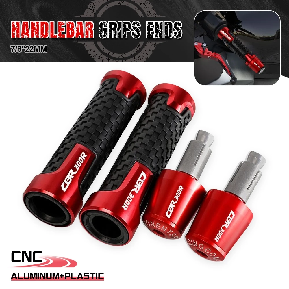 

FOR HONDA CBR300R 2014 2015 2016 2017 2018 2019 2020 Motorcycle Accessories handlebar Grips Handle Bar Ends Plug Aluminum Parts