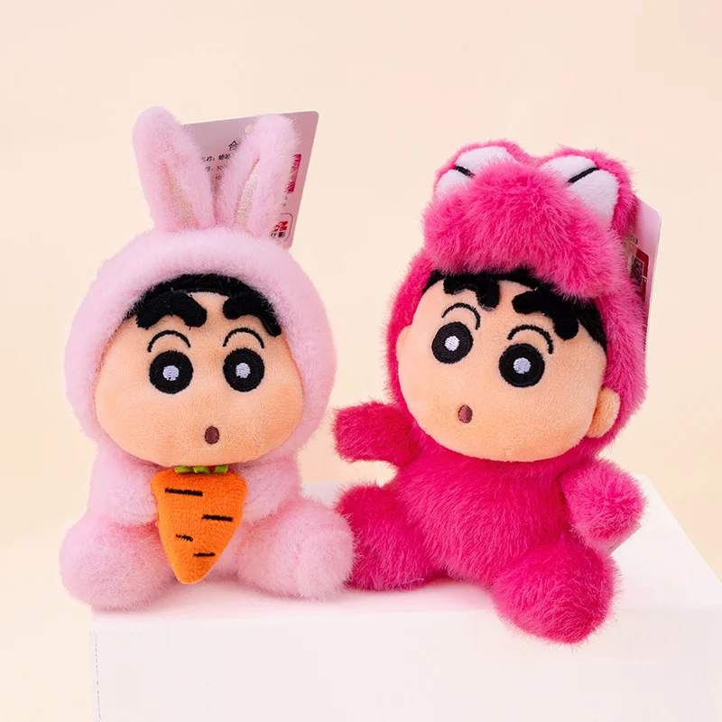 クレヨンしんちゃん 犬に変身 蜂 ワニ ウサギ パンダ ぬいぐるみペンダント キーホルダー かわいい女の子 バックパック スクールバッグ ぬいぐるみペンダント