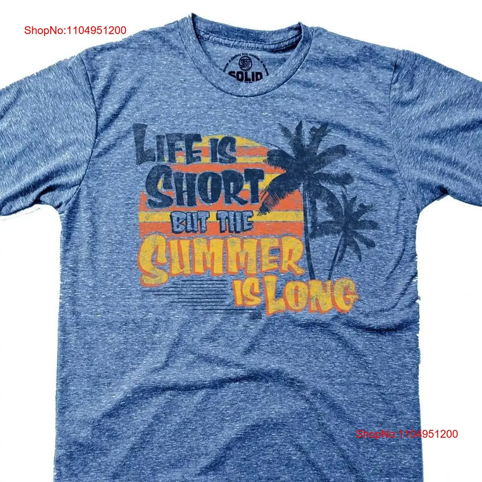 

Жизнь короткая, но летняя длинная винтажная футболка в стиле ретро, пляжная забавная футболка для отдыха, крутая винтажная стираная повседневная футболка
