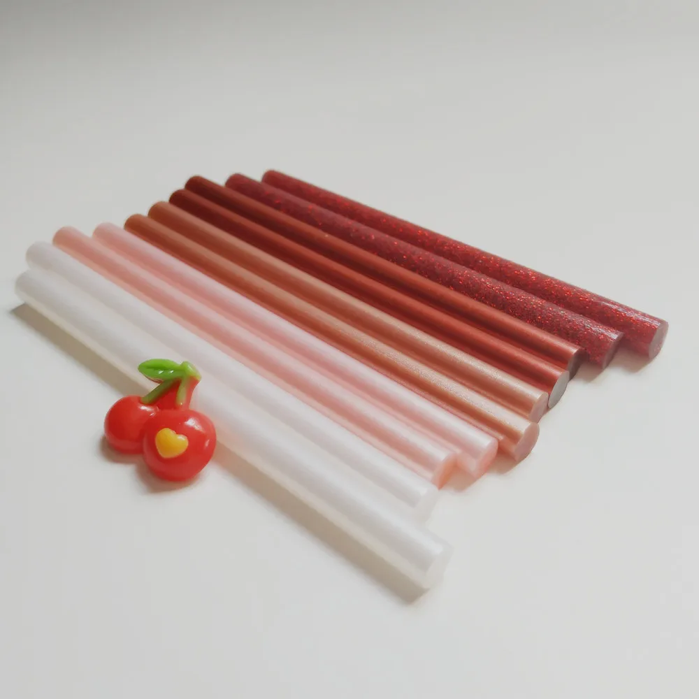 

20pcs/lot Red system Hot melt adhesive stick 7mm Gradient Red color DIY Handmade,Repair,Paste,Drip Molding