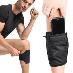 Uomo Donna Corsa Sport Custodia invisibile per telefono Borsa da gamba Borsa da viaggio Cintura per soldi Carta sicura ID per soldi Portafoglio per passaporto Borsa nascosta